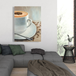 Toile 36 x 48 - Le temps du cappuccino