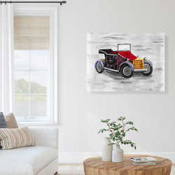 Toile 36 x 48 - Voiture vintage avec toit ouvrant