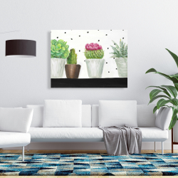 Toile 36 x 48 - Mini cactus et succulents