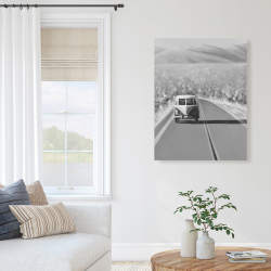 Canvas 36 x 48 - Car on the road