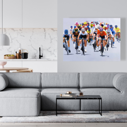 Toile 36 x 48 - Compétition de cyclisme 