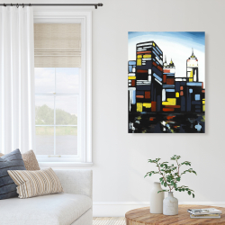 Canvas 36 x 48 - Colorful city