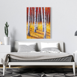 Toile 36 x 48 - Paysage de forêt d'automne