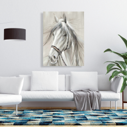 Toile 36 x 48 - Digne cheval blanc