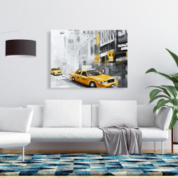 Canvas 36 x 48 - New york city with taxis