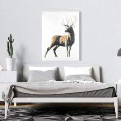 Canvas 36 x 48 - Abstract deer