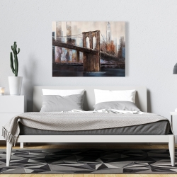 Toile 36 x 48 - Pont brooklyn urbain