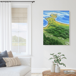 Canvas 36 x 48 - Golf course on the coast