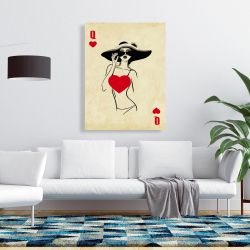 Canvas 36 x 48 - Queen of hearts