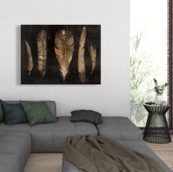 Canvas 36 x 48 - Brown feather set