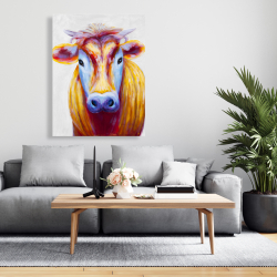 Canvas 36 x 48 - Colorful country cow