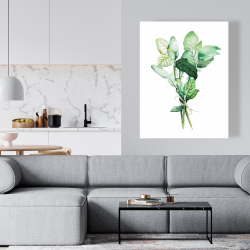 Canvas 36 x 48 - Tied up basil leaves bundle