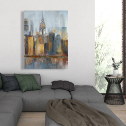 Toile 36 x 48 - Paysage urbain avec le chrysler building