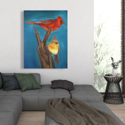 Toile 36 x 48 - Oiseaux sur une branche