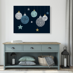 Toile 36 x 48 - Boules de noël vectoriel