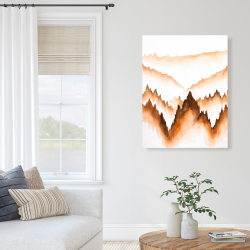 Canvas 36 x 48 - Mountain of large fir trees