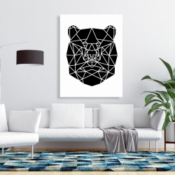 Canvas 36 x 48 - Geometric bear head