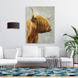 Toile 36 x 48 - Magnifique vache des montagnes