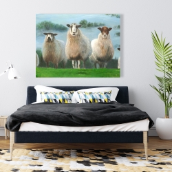 Toile 36 x 48 - Troupeau de moutons