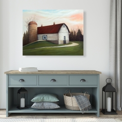 Canvas 36 x 48 - White barn