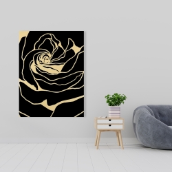 Canvas 36 x 48 - Silhouette of a rose