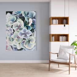 Toile 36 x 48 - Fleurs d'hortensia colorées