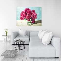 Canvas 36 x 48 - Fuchsia peony 