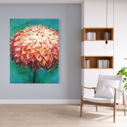 Canvas 36 x 48 - Abstract dahlia flower