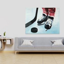 Canvas 36 x 48 - Young hockey player