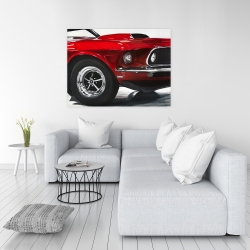 Toile 36 x 48 - Voiture classique rouge