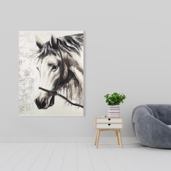 Toile 36 x 48 - Alpha le cheval blanc