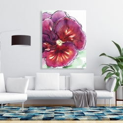 Toile 36 x 48 - Orchidée floraison avec des pétales ondulés