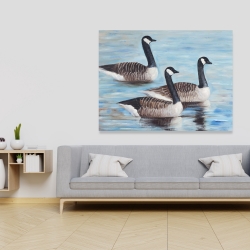 Canvas 36 x 48 - Canada geese in water