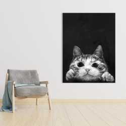 Canvas 36 x 48 - Curious cat