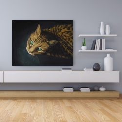 Toile 36 x 48 - Chat de bengale