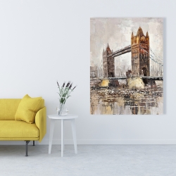 Toile 36 x 48 - Le tower bridge par un jour gris