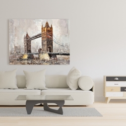 Toile 36 x 48 - Le tower bridge par un jour gris