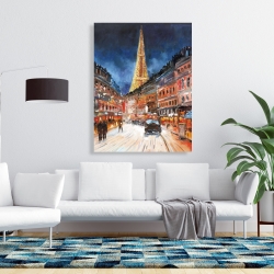 Toile 36 x 48 - Paris illuminé