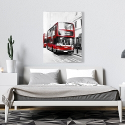 Toile 36 x 48 - Bus rouge londonien