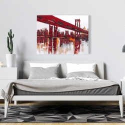 Canvas 36 x 48 - Red bridge