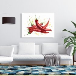 Canvas 36 x 48 - Red hot peppers