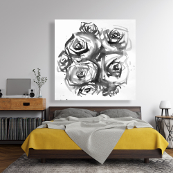 Canvas 48 x 48 - Set of abstract roses