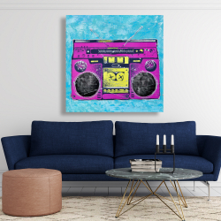 Toile 48 x 48 - Retro radio