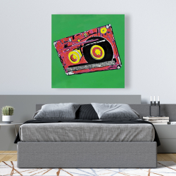 Toile 48 x 48 - Radio cassette