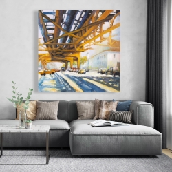 Toile 48 x 48 - Trafic sous le pont