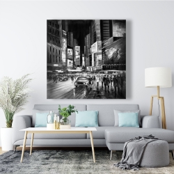 Canvas 48 x 48 - Times square monochrome