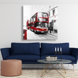 Toile 48 x 48 - Bus rouge londonien