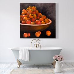 Toile 48 x 48 - Bol de tomates cerises