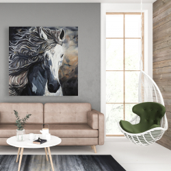 Canvas 48 x 48 - Front wild horse