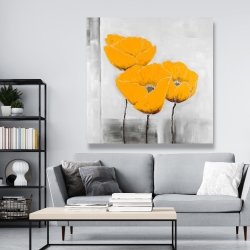 Canvas 48 x 48 - Three yellow flowers